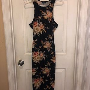 Sexy form fitting floral dress